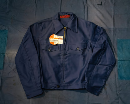 1940s "CREPIER" French Moleskin Cyclist Jacket - Deadstock