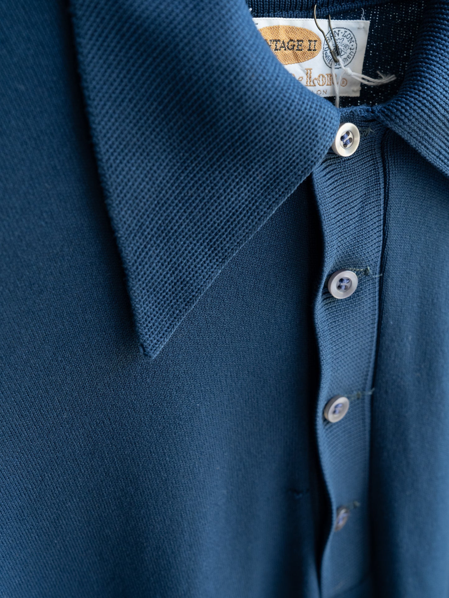 1970s "VINTAGE II" Ban-Lon Nylon Knit Short Sleeve Polo Shirt