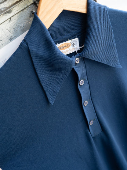 1970s "VINTAGE II" Ban-Lon Nylon Knit Short Sleeve Polo Shirt