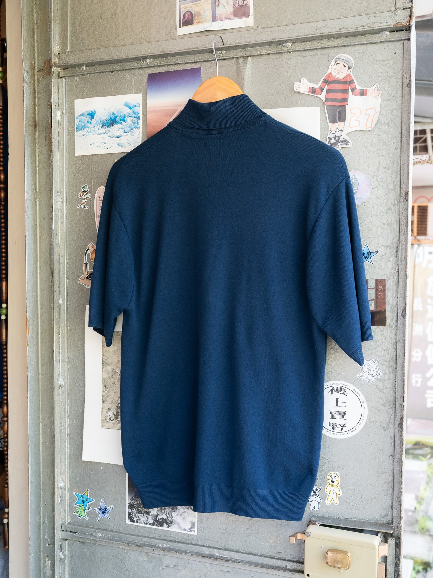 1970s "VINTAGE II" Ban-Lon Nylon Knit Short Sleeve Polo Shirt