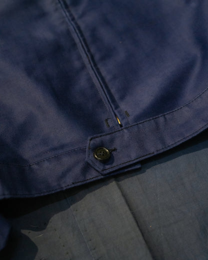 1940s "CREPIER" French Moleskin Cyclist Jacket - Deadstock