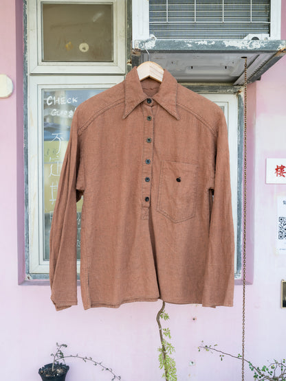1970s "India Imports of Rhode Island" Cotton Pullover Shirt