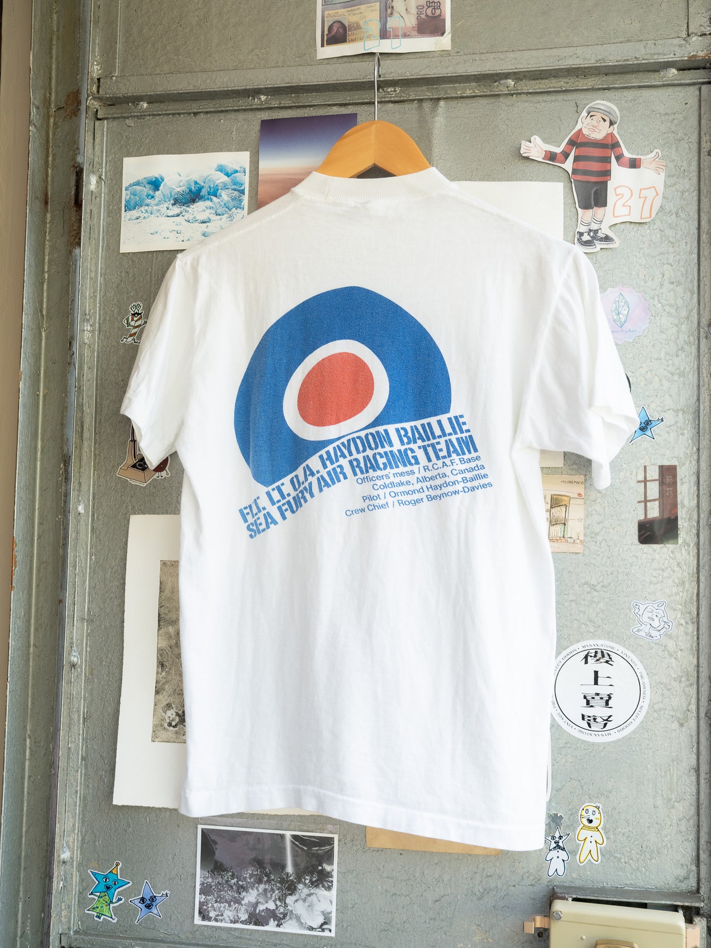 Early 1970s "TOWNCRAFT" Haydon Baillie Sea Fury Air Racing Team Pocket Tee
