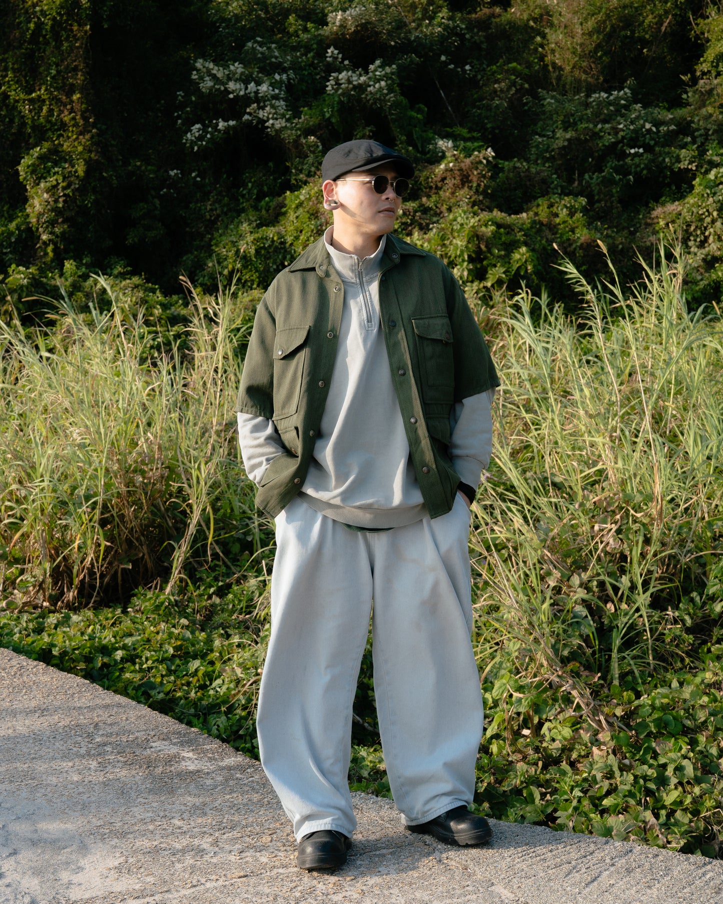 1950s DAY'S Ranger Whipcord Wool Cropped Sleeve Cruiser Jacket