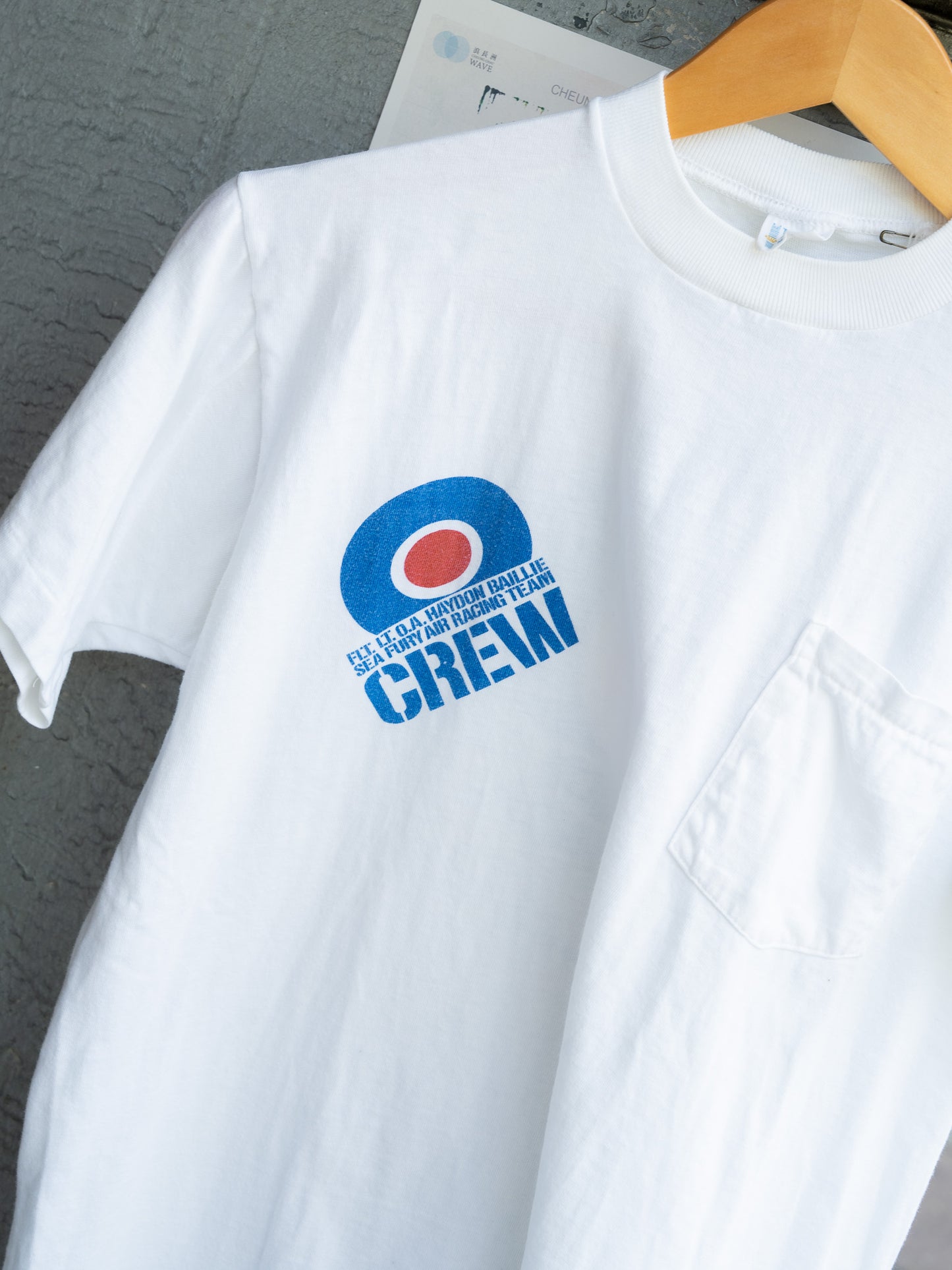Early 1970s "TOWNCRAFT" Haydon Baillie Sea Fury Air Racing Team Pocket Tee