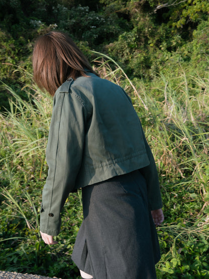 1960-70s French Military "J. VEYRIER" Cropped HBT Field Jacket