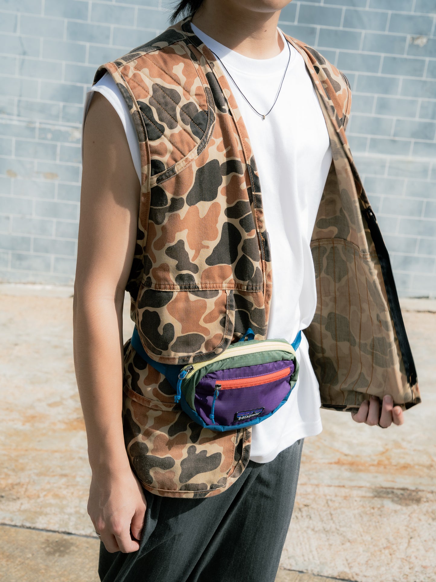 1980s "SAF-T-BAK" Duck Camo Hunting Vest