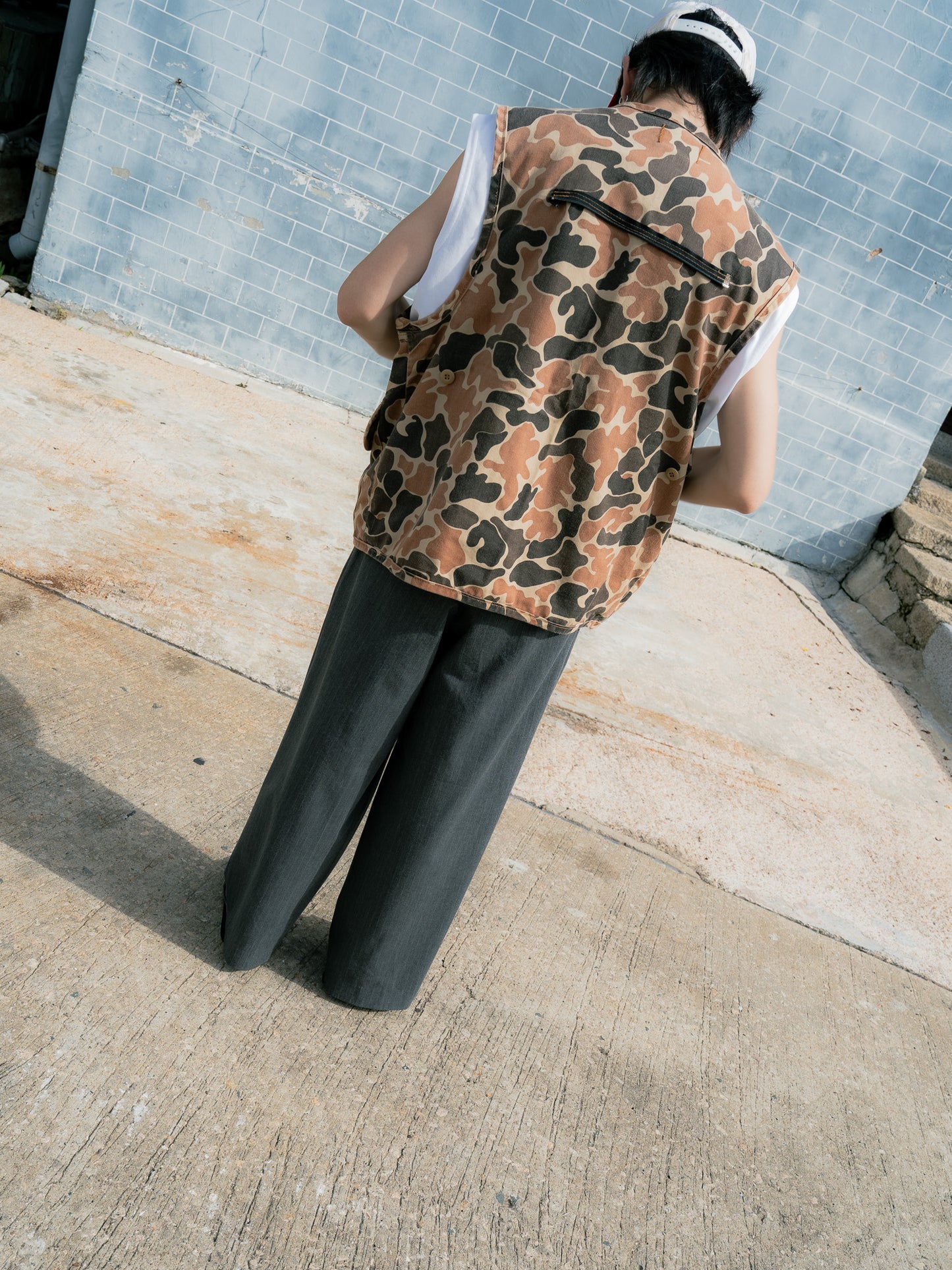 1980s "SAF-T-BAK" Duck Camo Hunting Vest