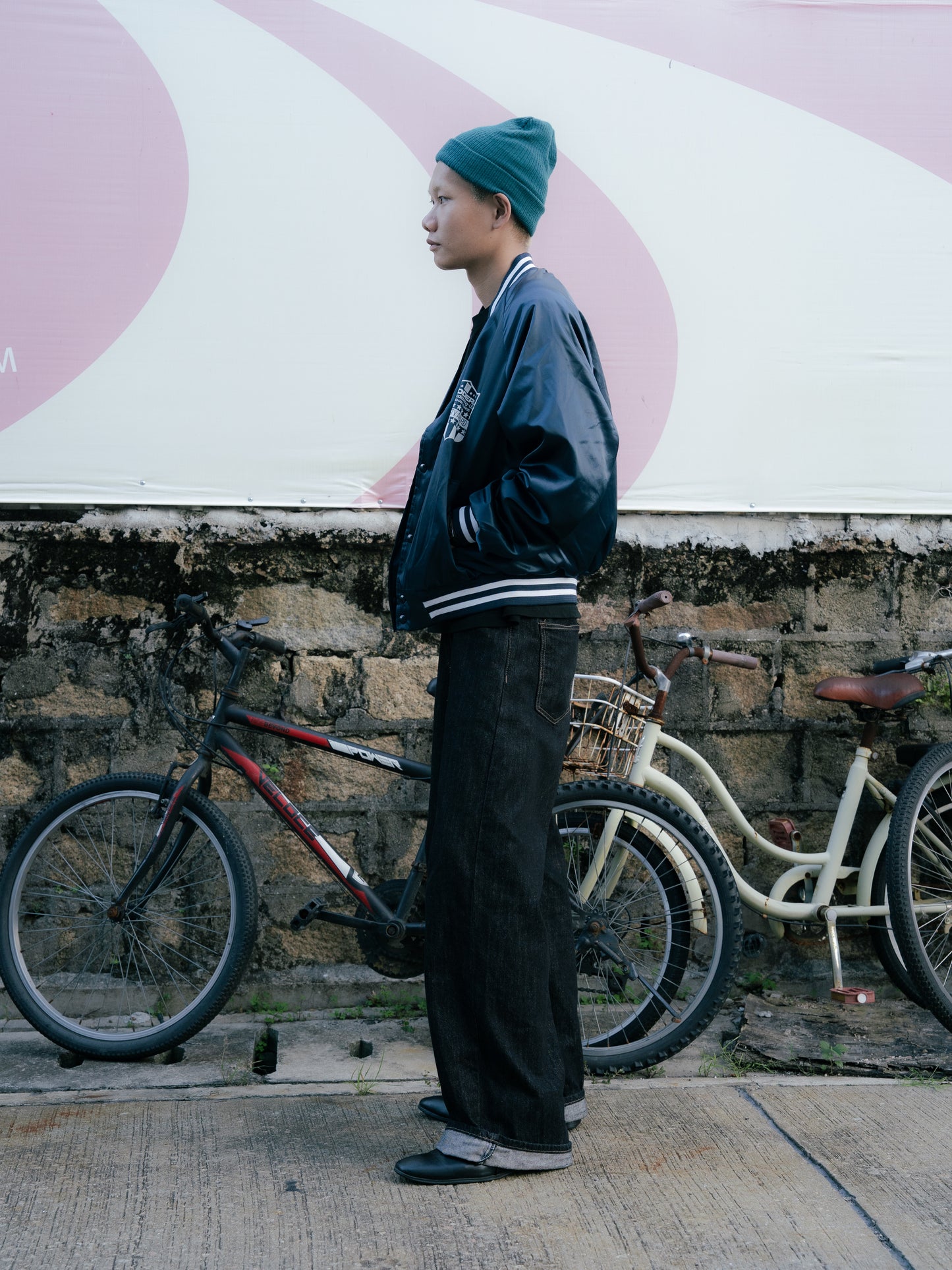 1980s "CHALK-LINE" FEDDERS Satin Jacket