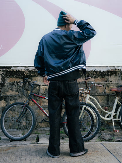 1980s "CHALK-LINE" FEDDERS Satin Jacket