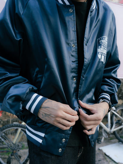 1980s "CHALK-LINE" FEDDERS Satin Jacket