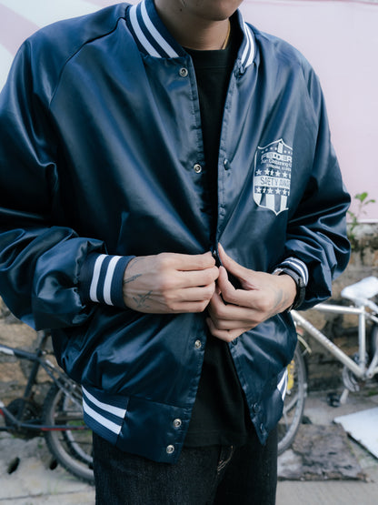 1980s "CHALK-LINE" FEDDERS Satin Jacket