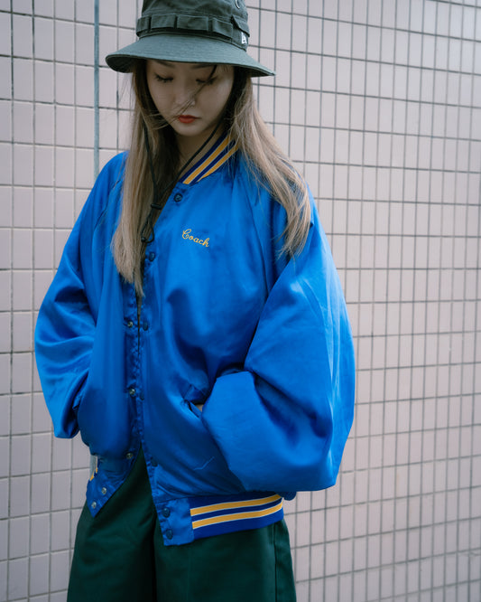 1990s "KING LOUIE" Satin Coach Jacket