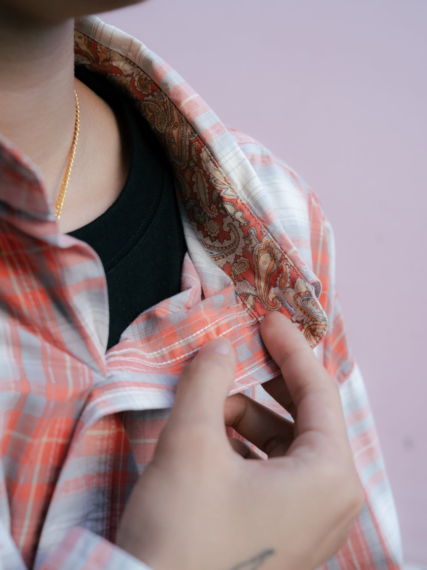 "ROPER" Checkered Long Sleeves Button-Down Shirt