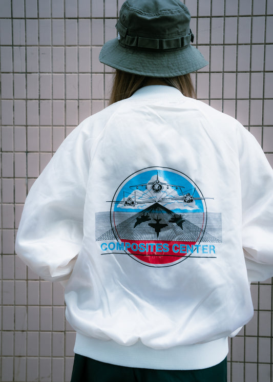 1990s "AUBUAN" MCDONNEL DOUGLAS Satin Jacket