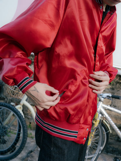 1980s "Pla-Jac by Dunbrooke" Satin Jacket