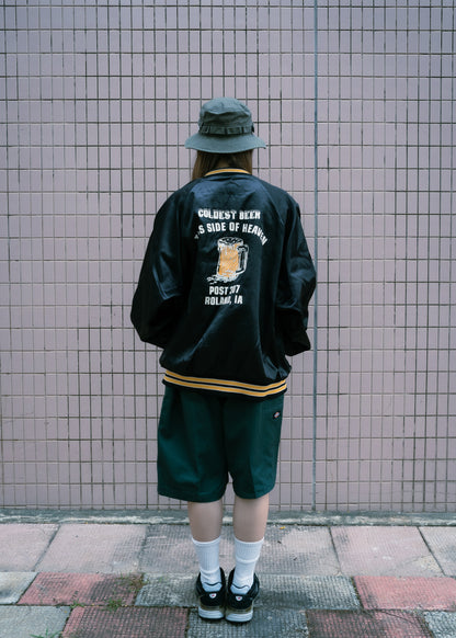1980-90s "HARTWELL SPORTS" POST 307 BEER Satin Jacket
