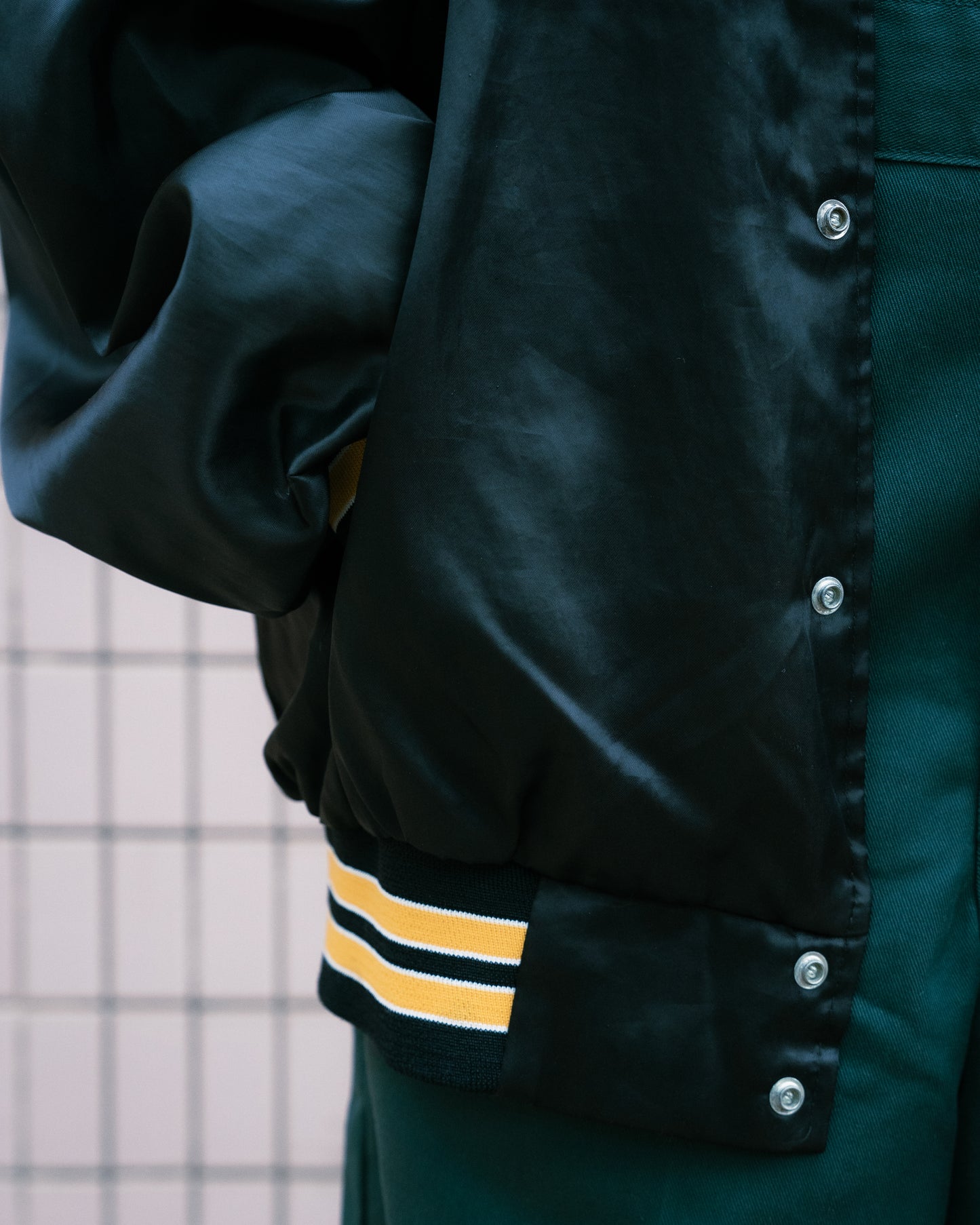 1980-90s "HARTWELL SPORTS" POST 307 BEER Satin Jacket