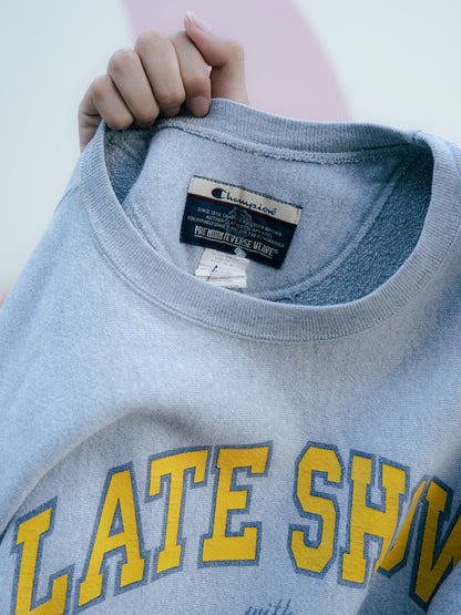 2000s "CHAMPION" 'Late Show' Reverse Weave Sweatshirt