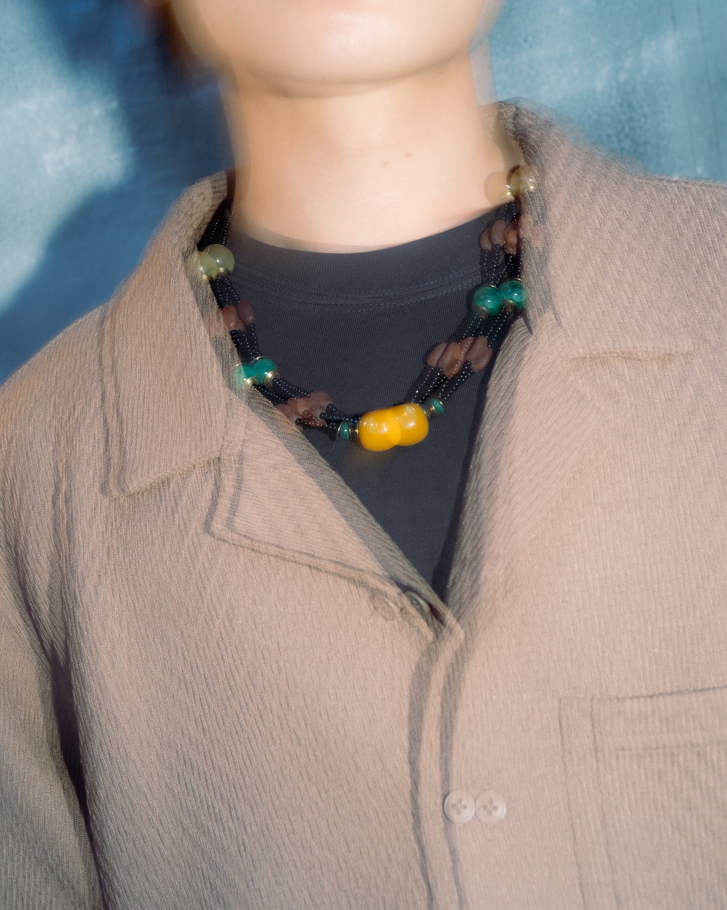 3 Colour Of Stone Necklace