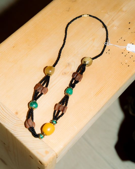 3 Colour Of Stone Necklace