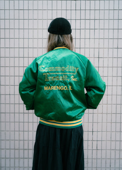 1990s NOS "CHALK-LINE" Satin Jacket