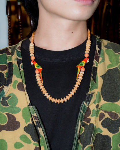 Wooden Parrot Necklace