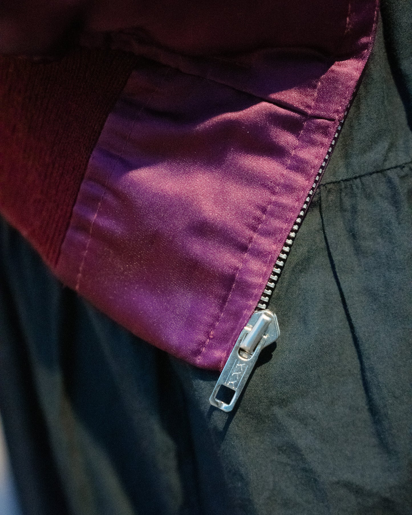 1980s "SUN SHOP CUSTOM MADE" Satin Jacket