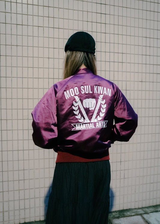 1980s "SUN SHOP CUSTOM MADE" Satin Jacket