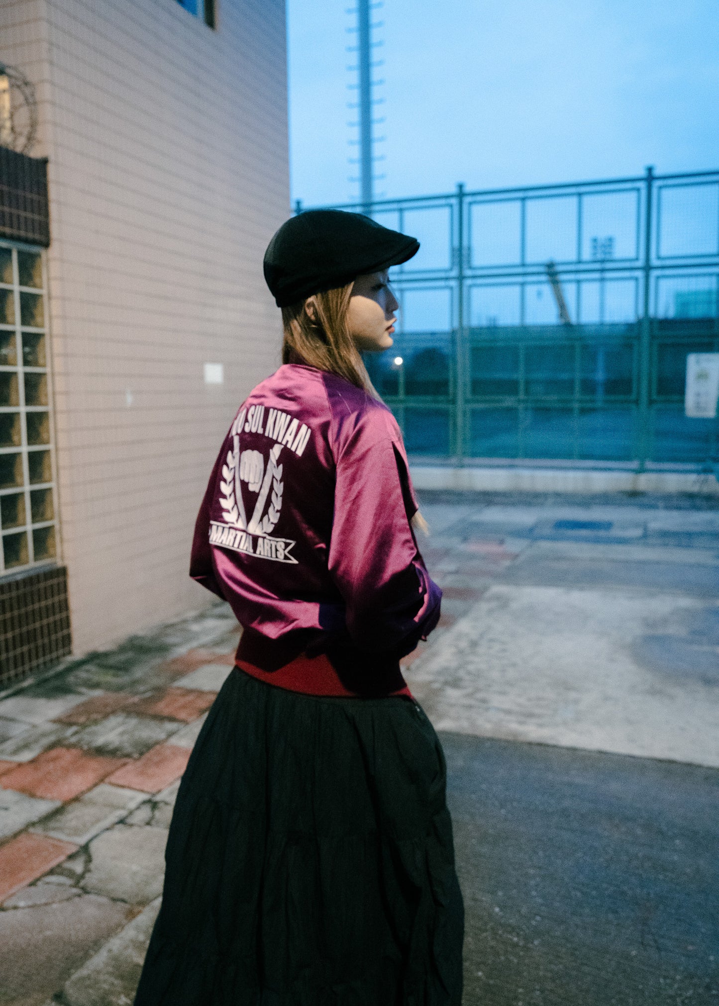 1980s "SUN SHOP CUSTOM MADE" Satin Jacket