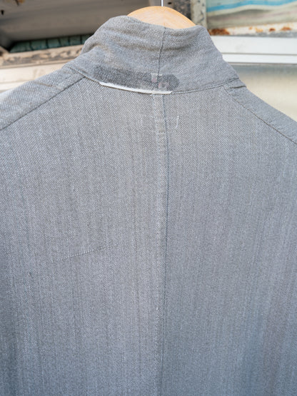 1950-60s French Black Chambray Atelier Coat
