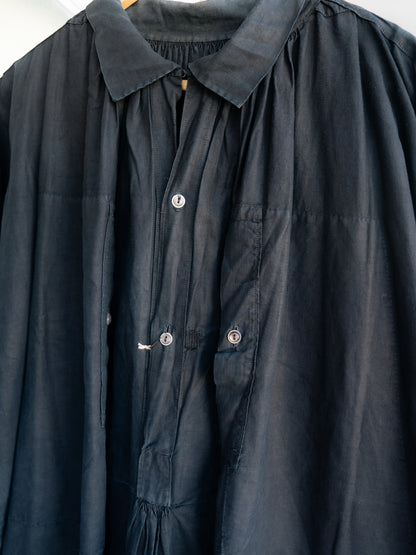 1910-20s French Indigo Linen Biaude