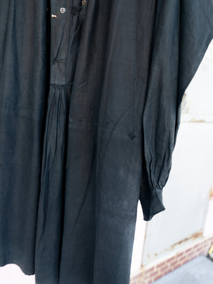 1910-20s French Indigo Linen Biaude