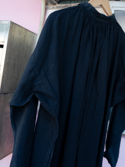 1910-20s French Indigo Linen Biaude