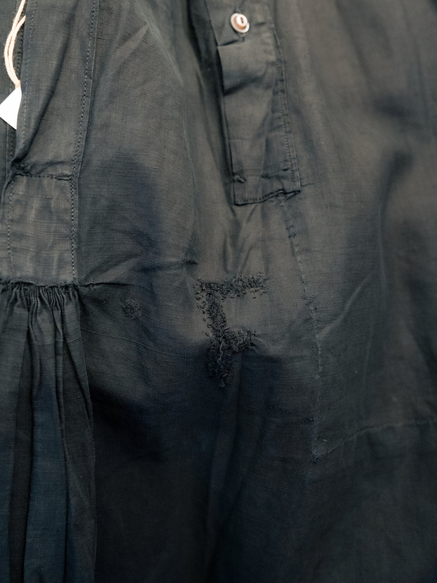 1910-20s French Indigo Linen Biaude