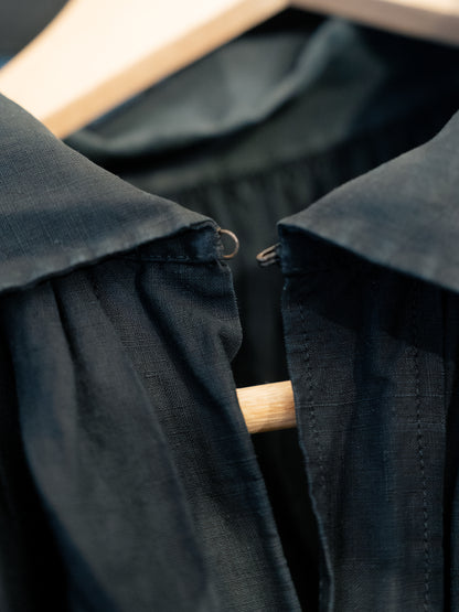 1910-20s French Indigo Linen Biaude