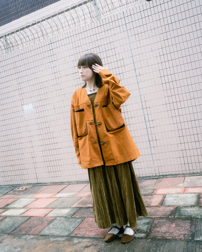 「不明ブランド」キャンバスフックジャケット