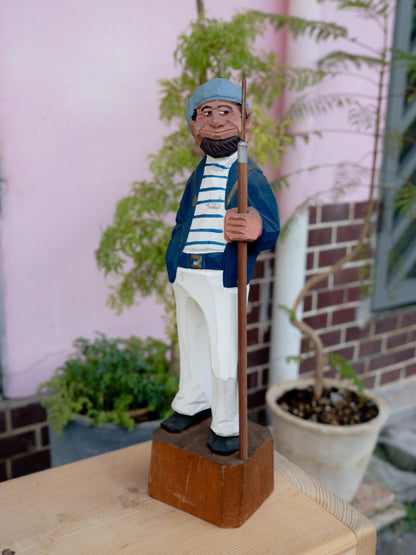 1980s Sailor Wooden Figure 木雕水手人偶