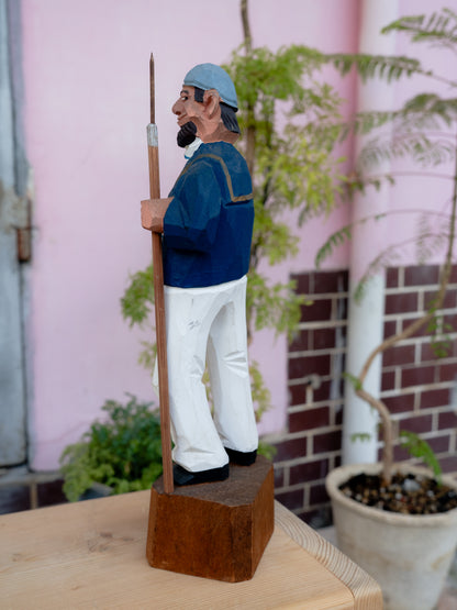 1980s Sailor Wooden Figure 木雕水手人偶