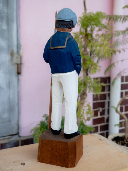 1980s Sailor Wooden Figure 木雕水手人偶