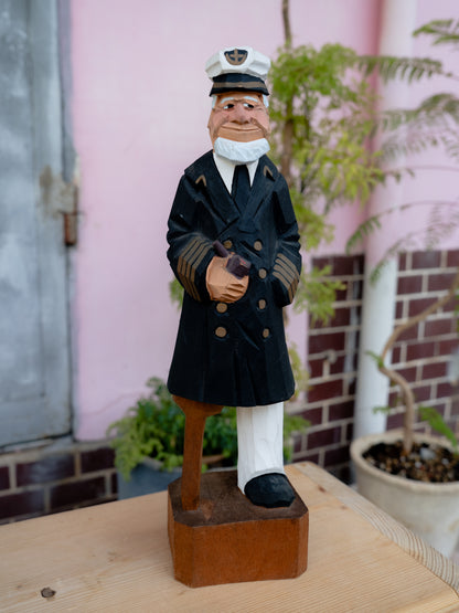 1980s Sailor Wooden Figure 木雕水手人偶