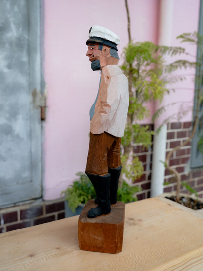 1980s Sailor Wooden Figure 木雕水手人偶