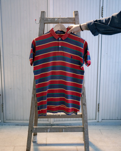 「ラルフローレン」ストライプポロシャツ