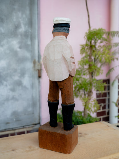 1980s Sailor Wooden Figure 木雕水手人偶