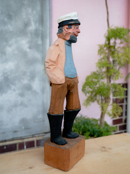 1980s Sailor Wooden Figure 木雕水手人偶