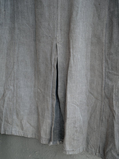 1950-60s French "Bernard Jalais" Black Chambray Atelier Coat