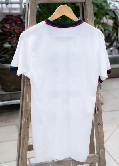 1980s "TARGET" Bicyclists Pedal Their Ass Ringer Tee