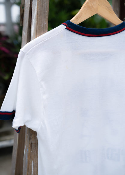 1980s "TARGET" Bicyclists Pedal Their Ass Ringer Tee