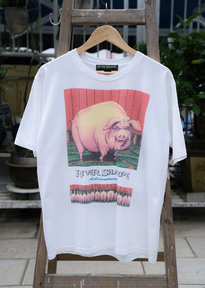 1990s "RIVER SHARPE" Adventures Print Tee