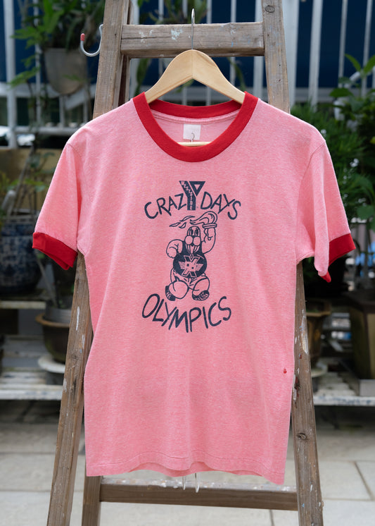 1970s "MAYO SPRUCE" CRAZYDAYS OLYMPICS Ringer Tee